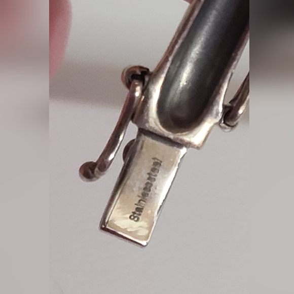 Vintage Sterling Silver Native Navajo Style Bear Claw Bracelet Turquoise 925 - Picture 12 of 12